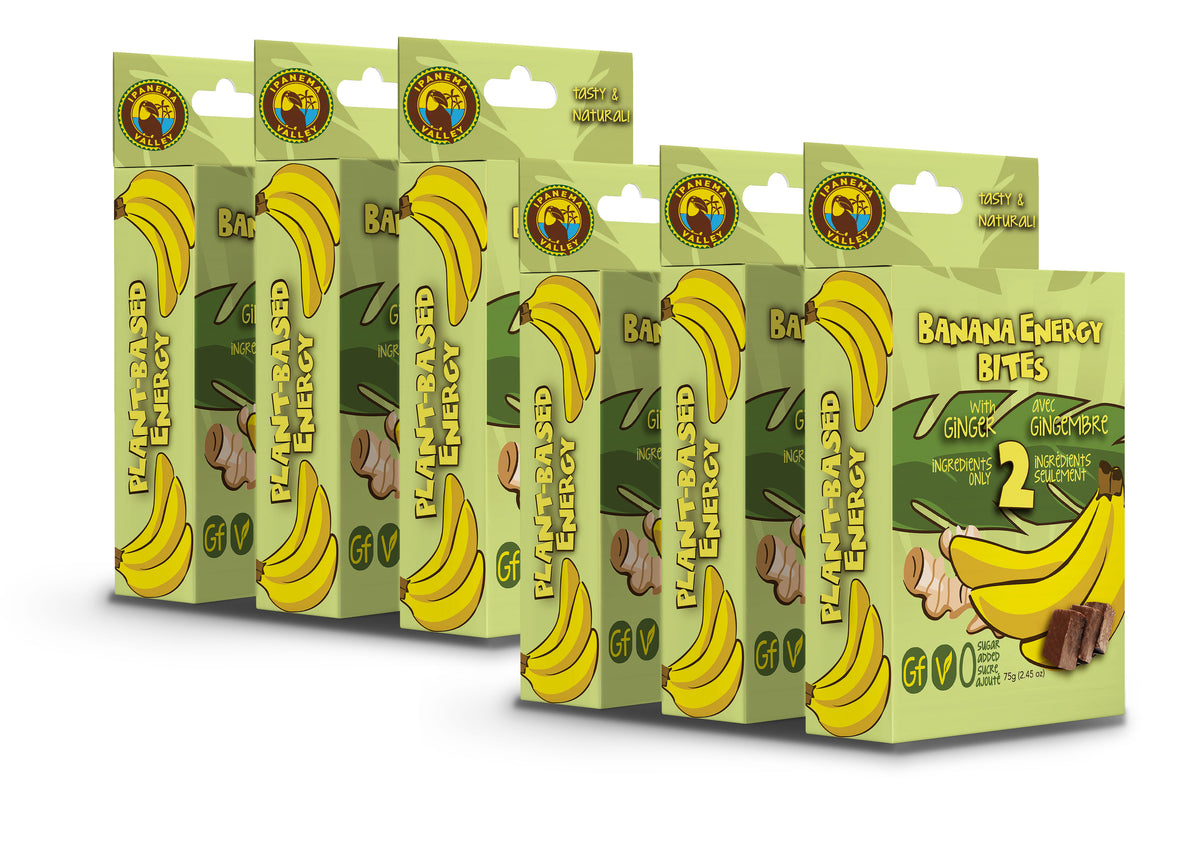 Banana Energy Bites W-Ginger 75 G | 6 Pack image