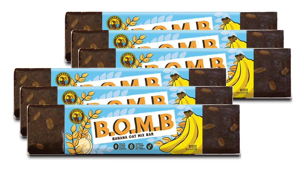 B.O.M.B. Banana Oat Mix Bar 90 G | 6 pack