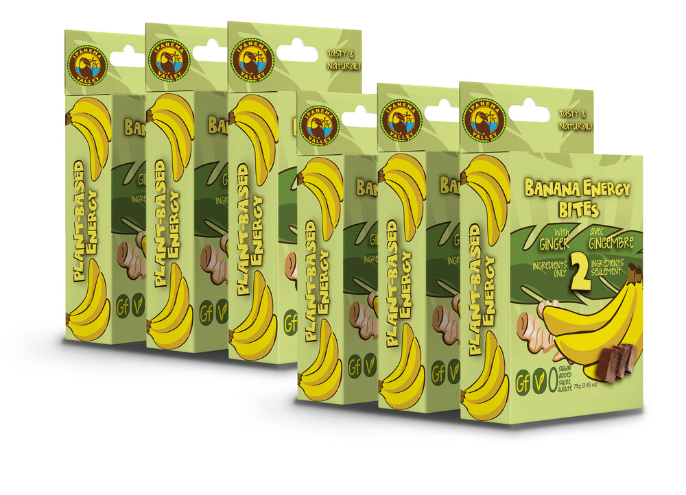 Banana Energy Bites w-Ginger 75 g | 6 pack